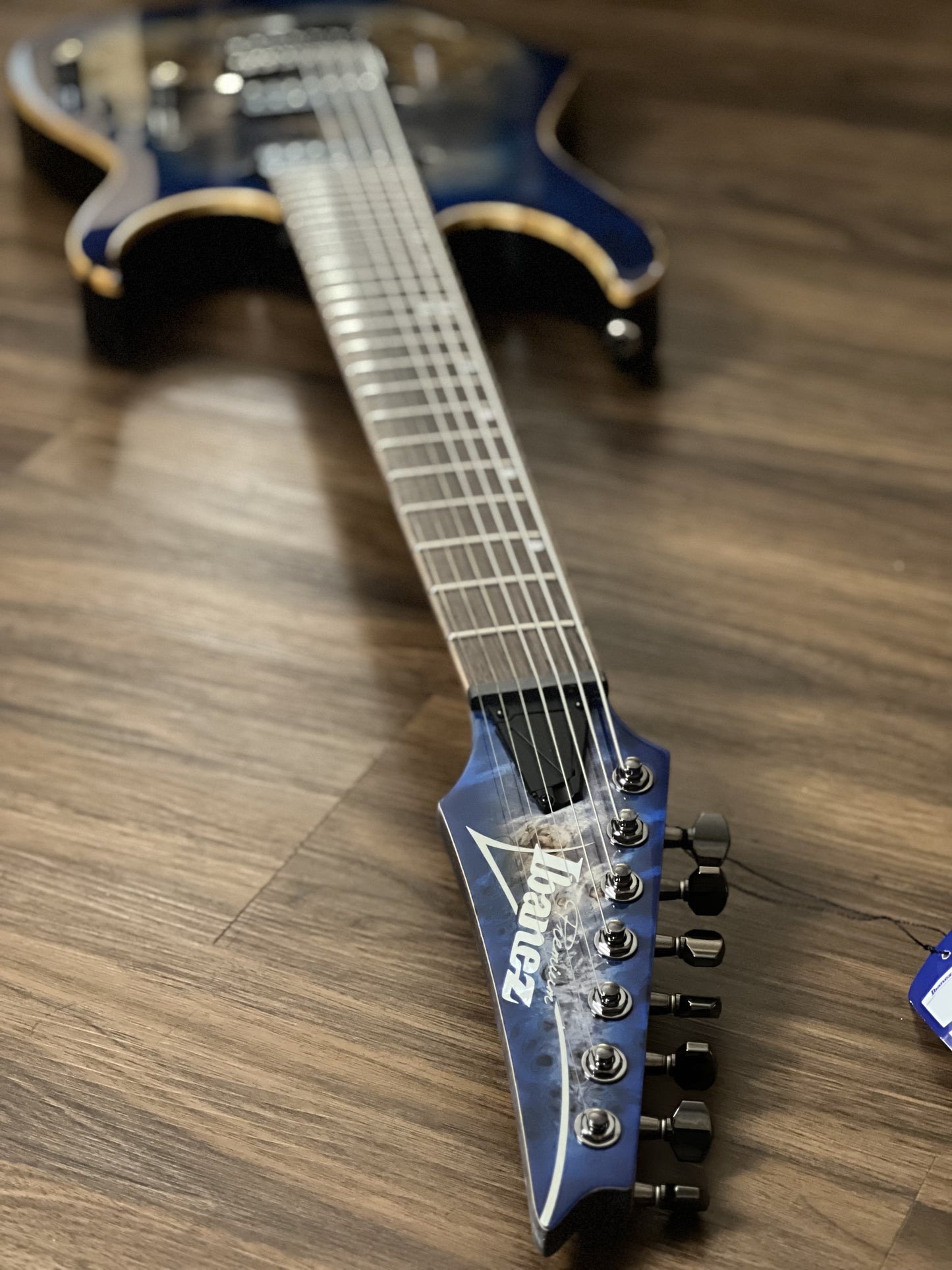 Ibanez RG1027PBF-CBB Premium 7-String w/ Case in Cerulean Blue Burst