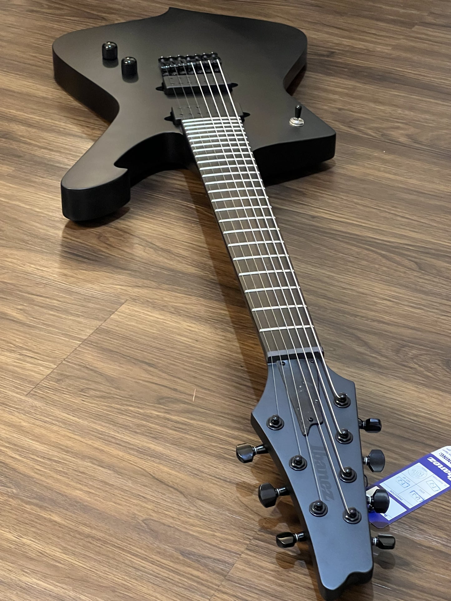 Ibanez ICTB721-BKF 7-String w/ Bag in Black Flat