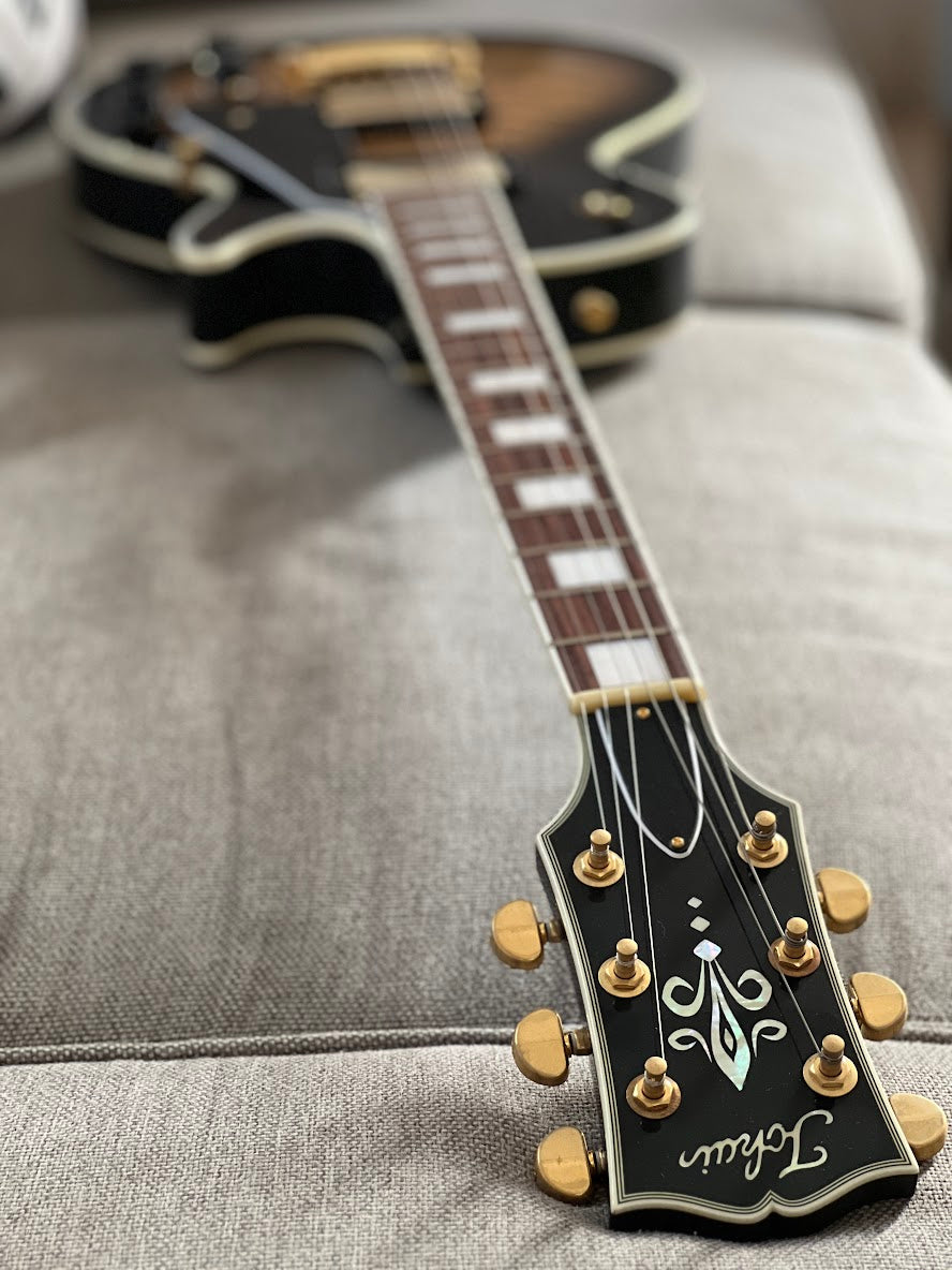 Tokai Love Rock Custom Shop LC-136S Q in Cobra Burst with AAAA Quilted Top