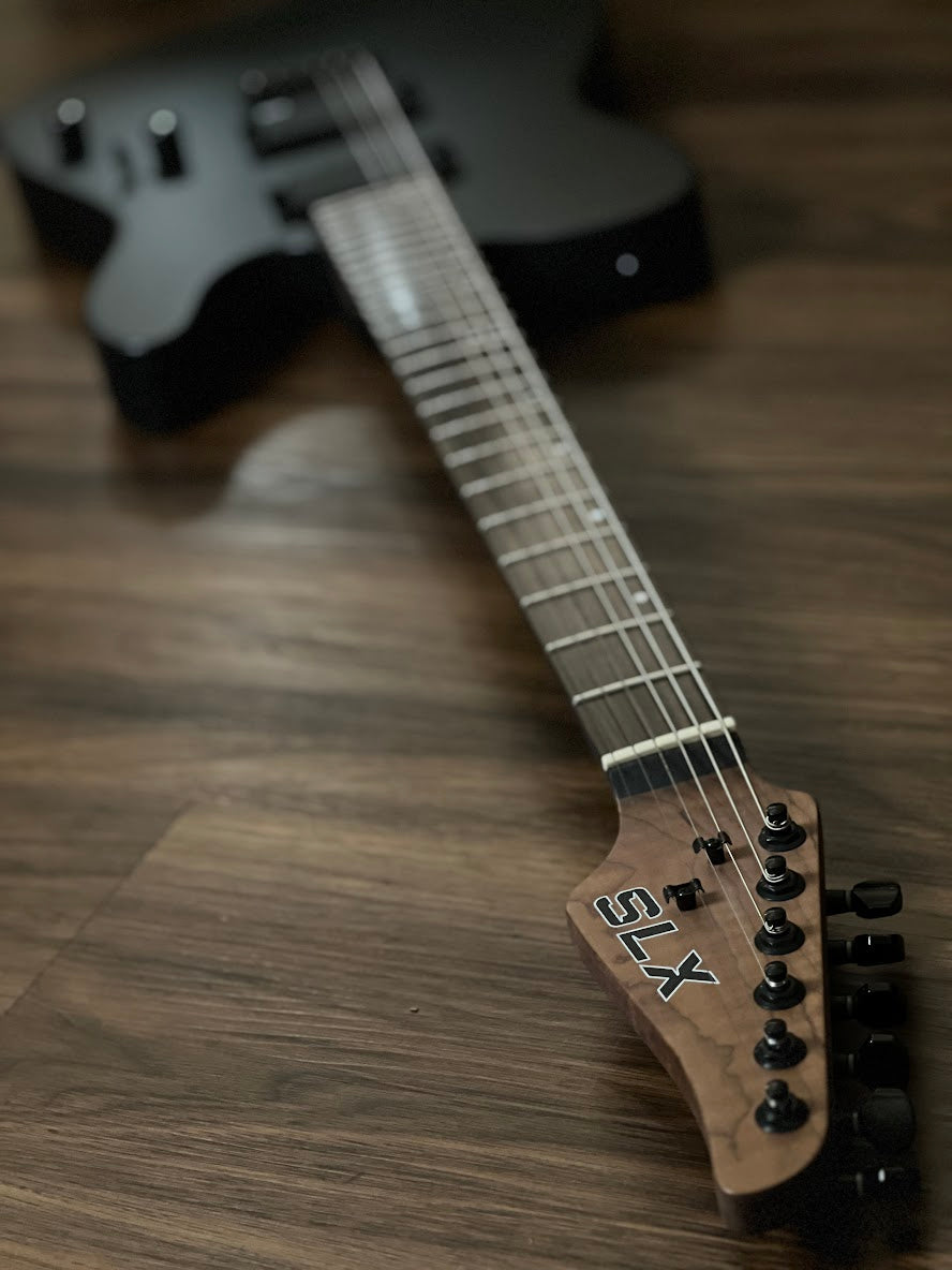 SLX Raven Modern Pro 24 HH in Satin Black with Rosewood FB