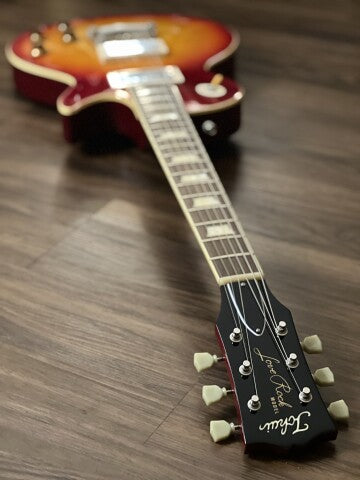 Tokai Love Rock Custom Shop LS-200F 5A CS Premium Series 5A Solid Flame Top in Cherry Sunburst