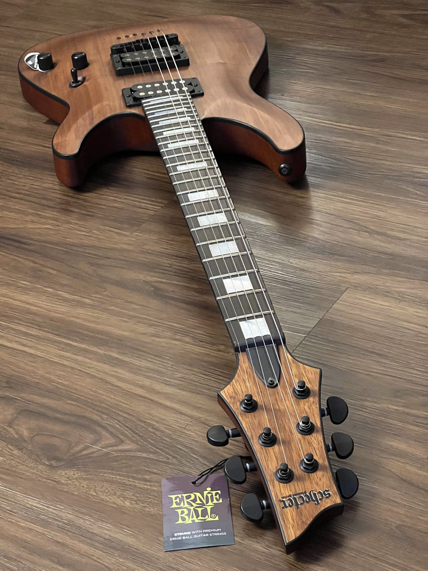 Schecter C-1 Koa in Natural Satin