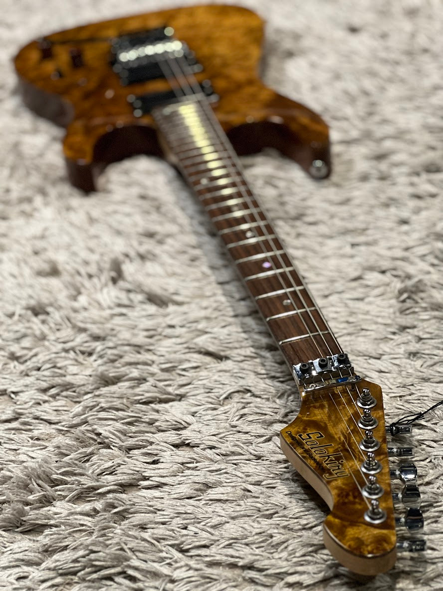 Soloking JSN-1100 FR in Coffee Brown Gloss with Floyd Rose and Seymour Duncan Pickups