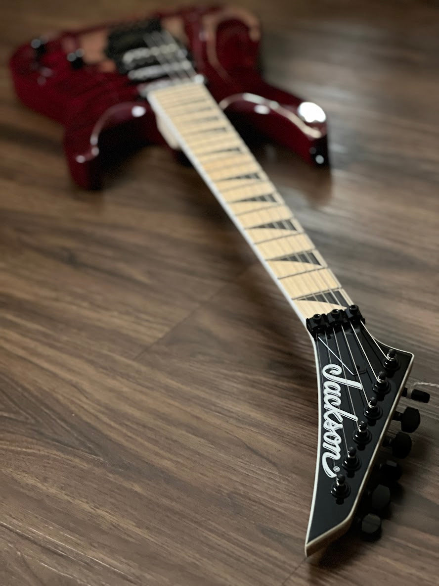 Jackson FSR Dinky JS34Q DKA-M in Transparent Red