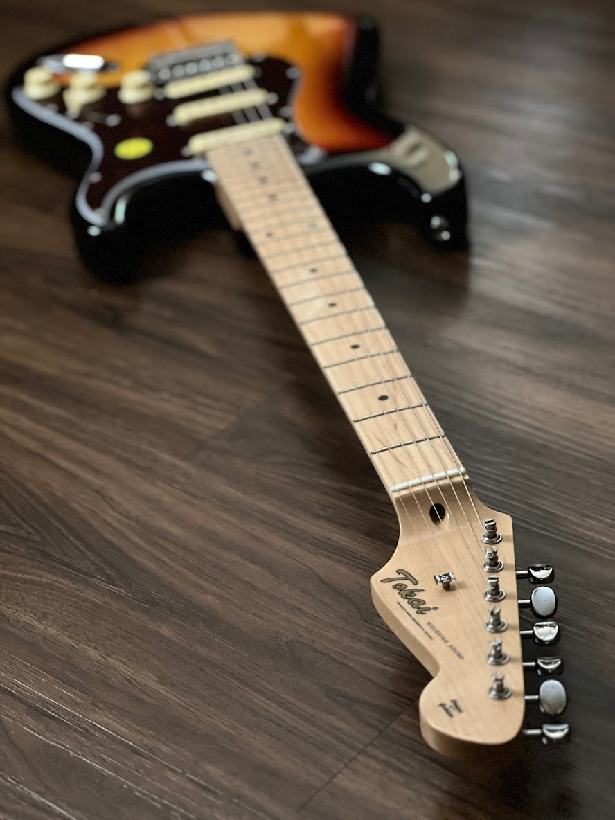 Tokai AST-52SH YS/M Goldstar Sound HSS Model in Yellow Sunburst with Maple FB
