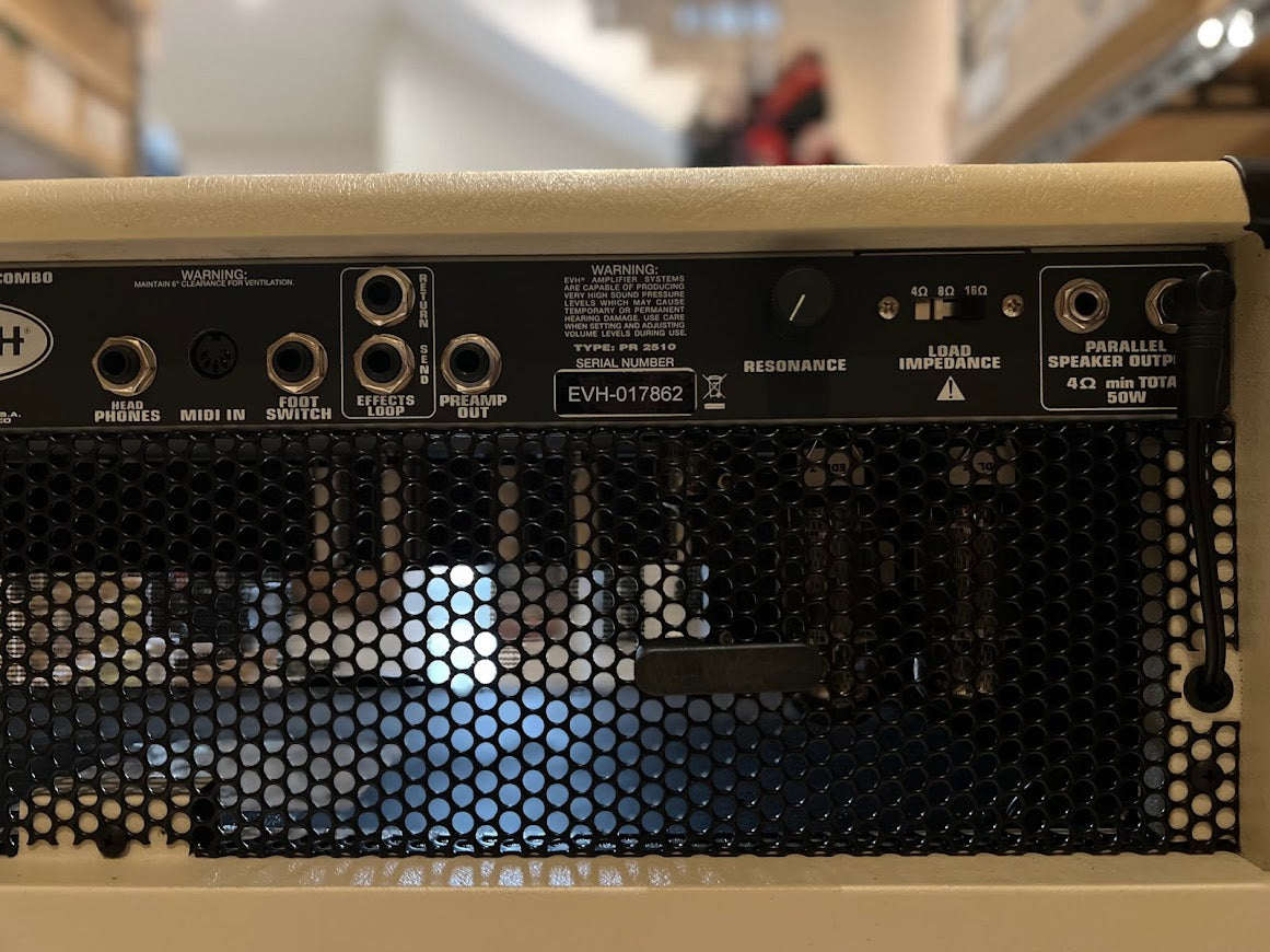 EVH 5150 III 50 Watt 2x12 Inch Tube Combo Amplifier Ivory 230V