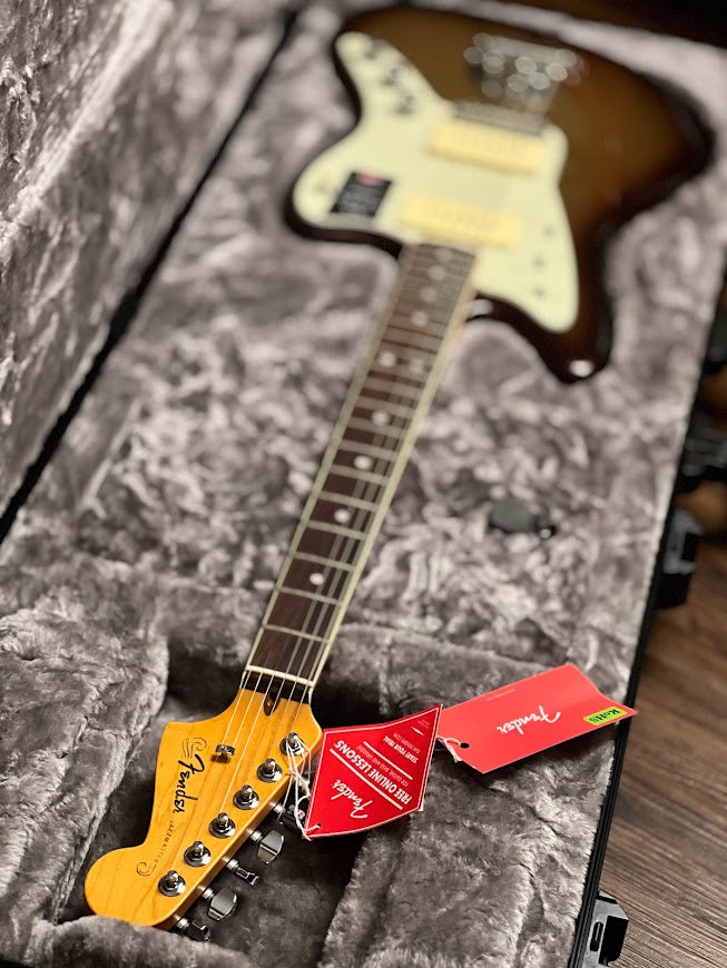 Fender American Ultra Jazzmaster Guitar with RW FB in Mocha Burst