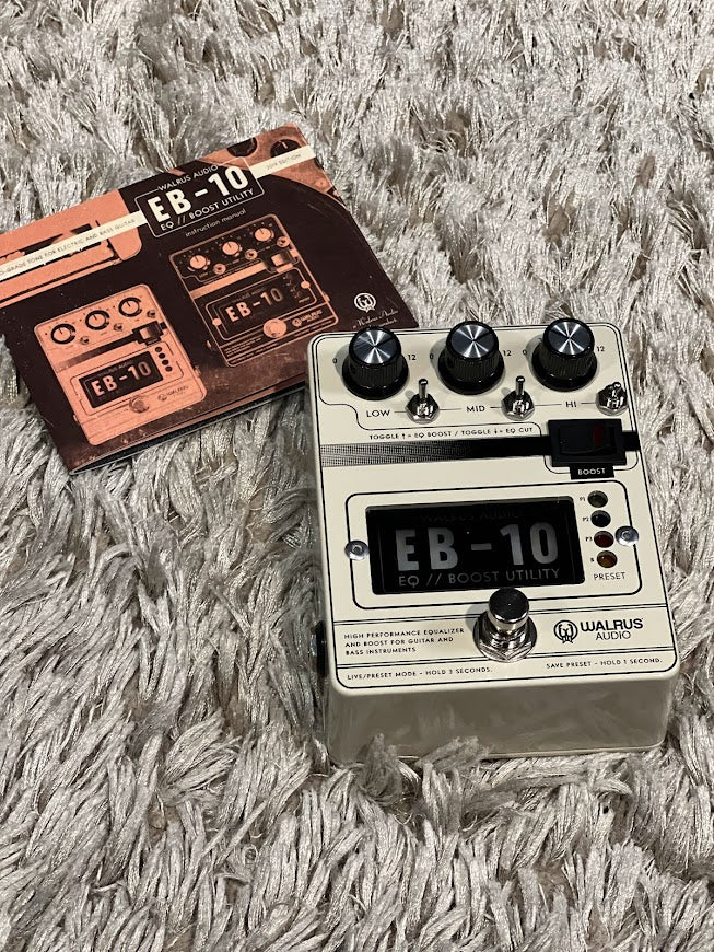 Walrus Audio EB-10 เอฟเฟคกีต้าร์ ปรีแอมป์/EQ/บูสต์ สีครีม