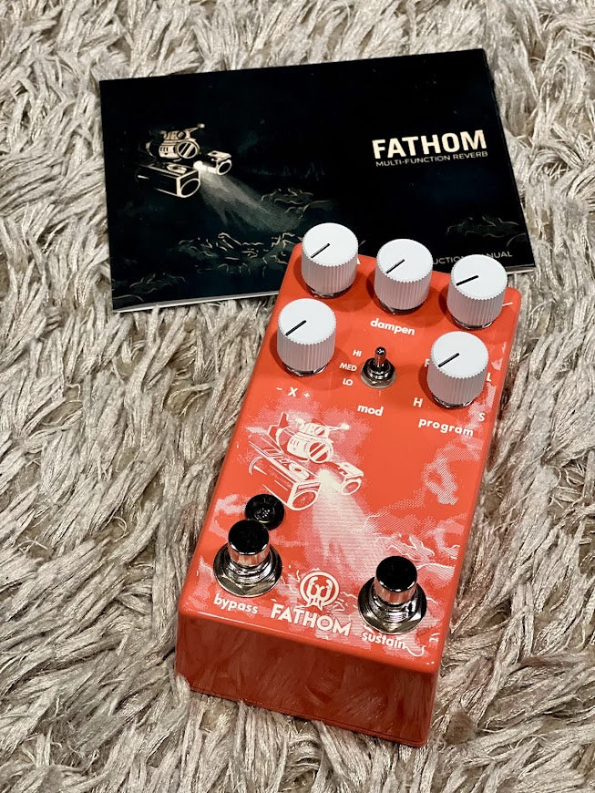 Walrus Audio Fathom Multi-Function Reverb in Coral Series