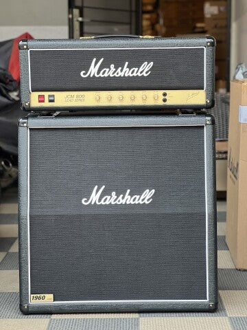 Marshall JCM800 หัววาล์ว 100W (2203) + ตู้ Marshall JCM900 300W (1960A ...