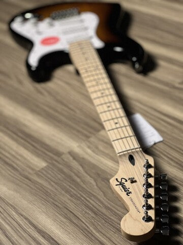 Squier Sonic Stratocaster w/White Pickguard with Maple FB in 2-Color Sunburst