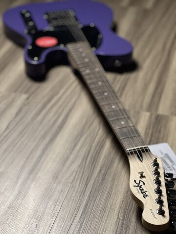 Squier Sonic Esquire H พร้อมปิ๊กการ์ดสีดำพร้อม Laurel FB สี Ultraviolet