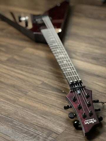 Schecter V-1 FR Apocalypse RR in Red Reign