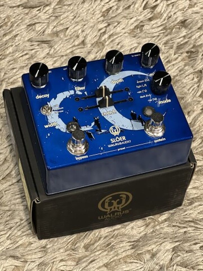 walrus reverb pedal Walrus Audio SLOER Stereo Ambient Reverb Guitar Effects Pedal in Blue – nafiriguitar.com