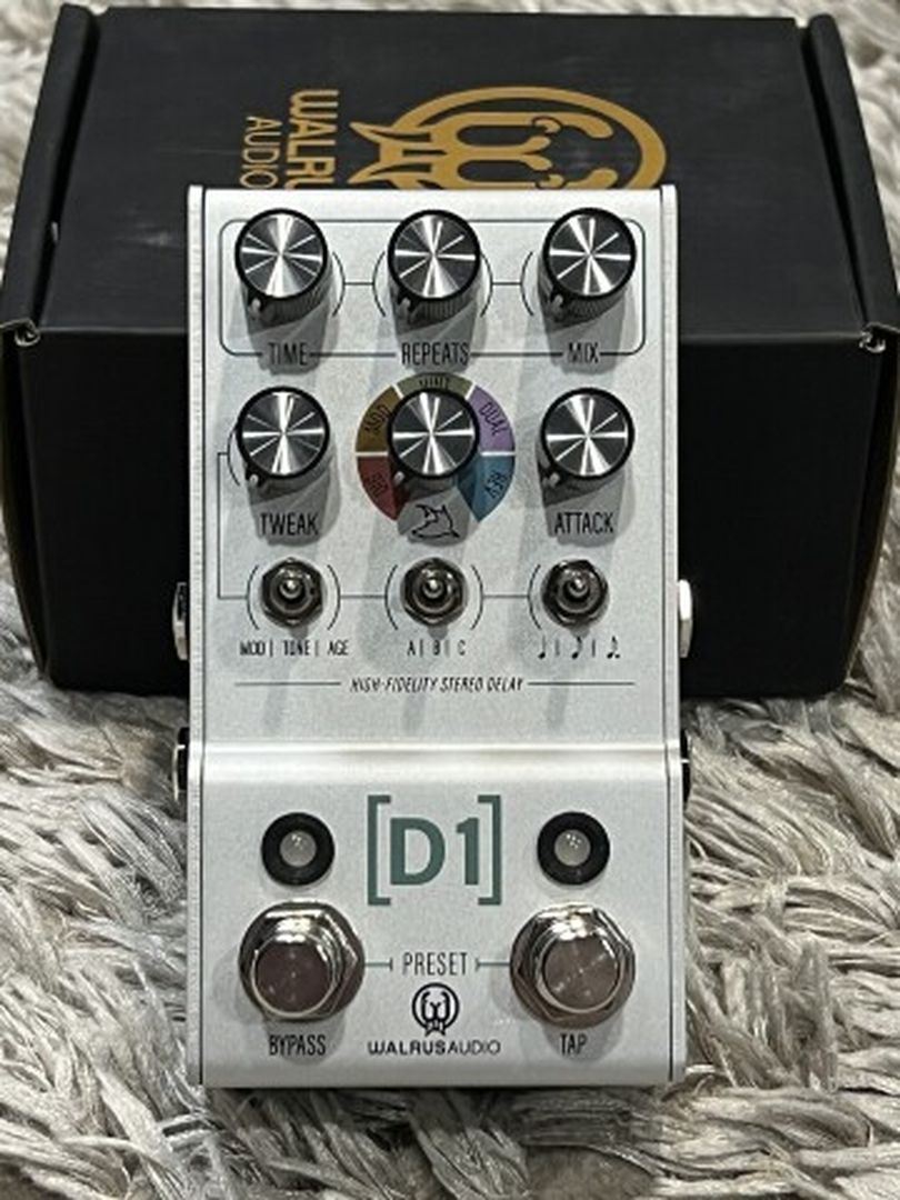 Walrus Audio MAKO Series D1 High-Fidelity Delay V2 Guitar Effects Peda –