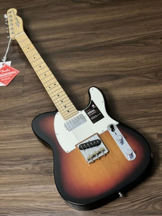 Fender American Performer HS Telecaster with Maple FB in 3-Tone Sunburst