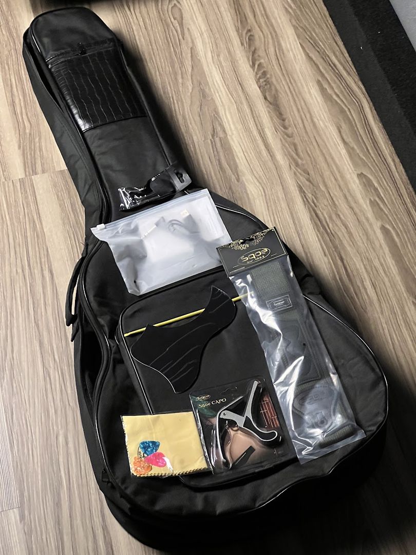 SQOE Spain SQ-41A TransAcoustic with Effects in Natural Matte Mahogany