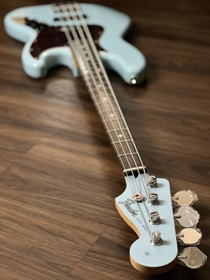 Fender FSR Collection Hybrid II Jazz Bass Guitar with RW FB in Daphne Blue