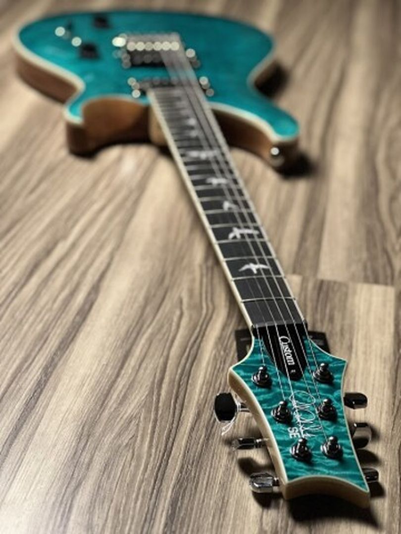 PRS SE Custom 24 Quilt Top in Turquoise
