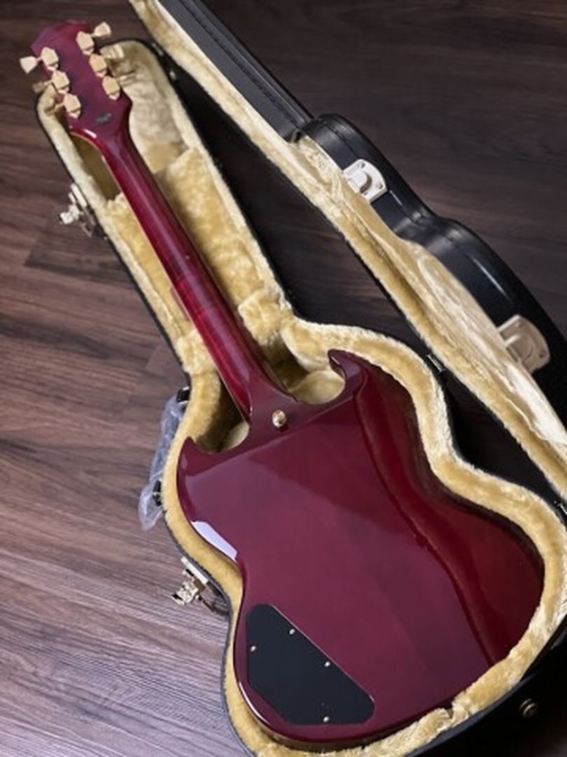 Epiphone Joe Bonamassa 1963 SG Custom in Dark Wine Red Incl. Hardcase