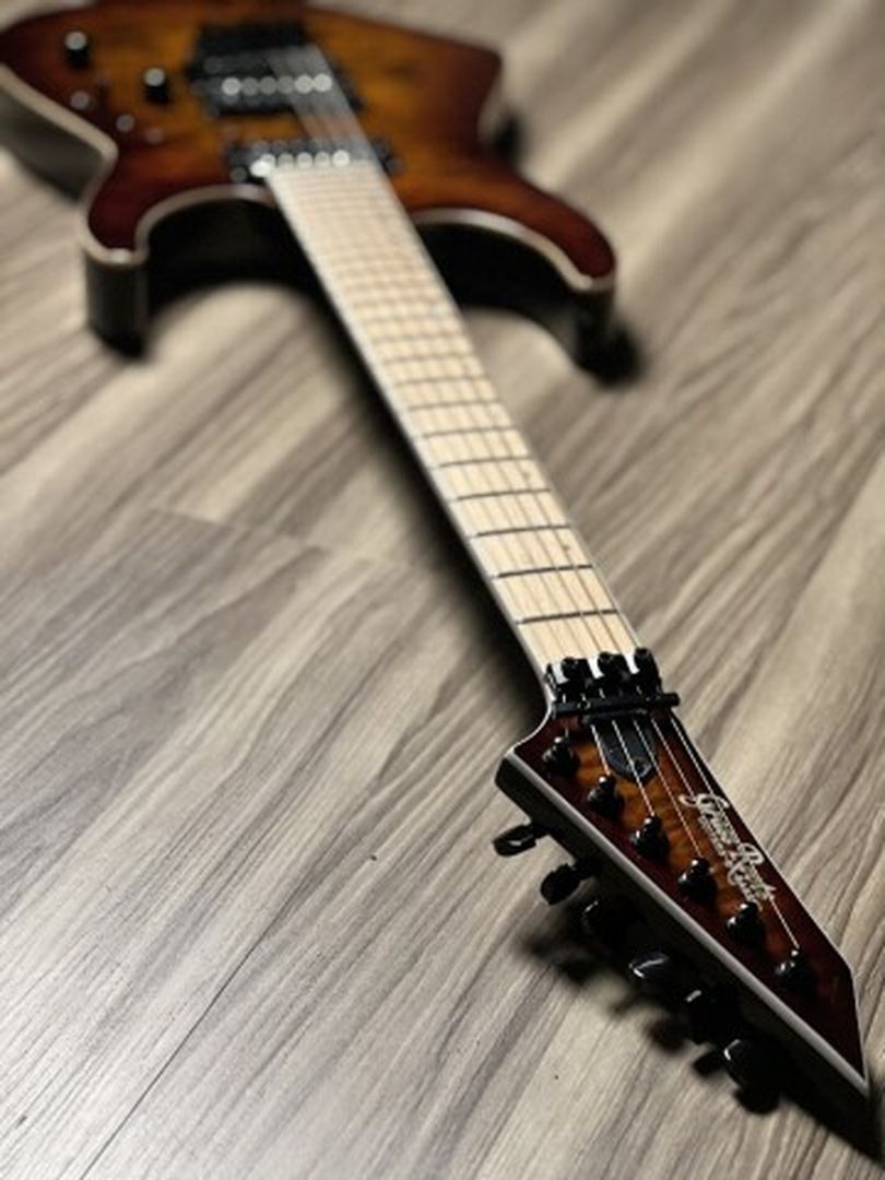 Grass Roots G MIRAGE FR/M QM กีตาร์ไฟฟ้าสี Tiger Eye Sunburst