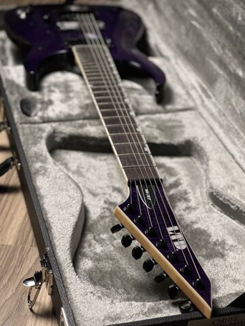 ESP LTD SH-7 EverTune Brian "Sir Headly" Welch in See Thru Purple