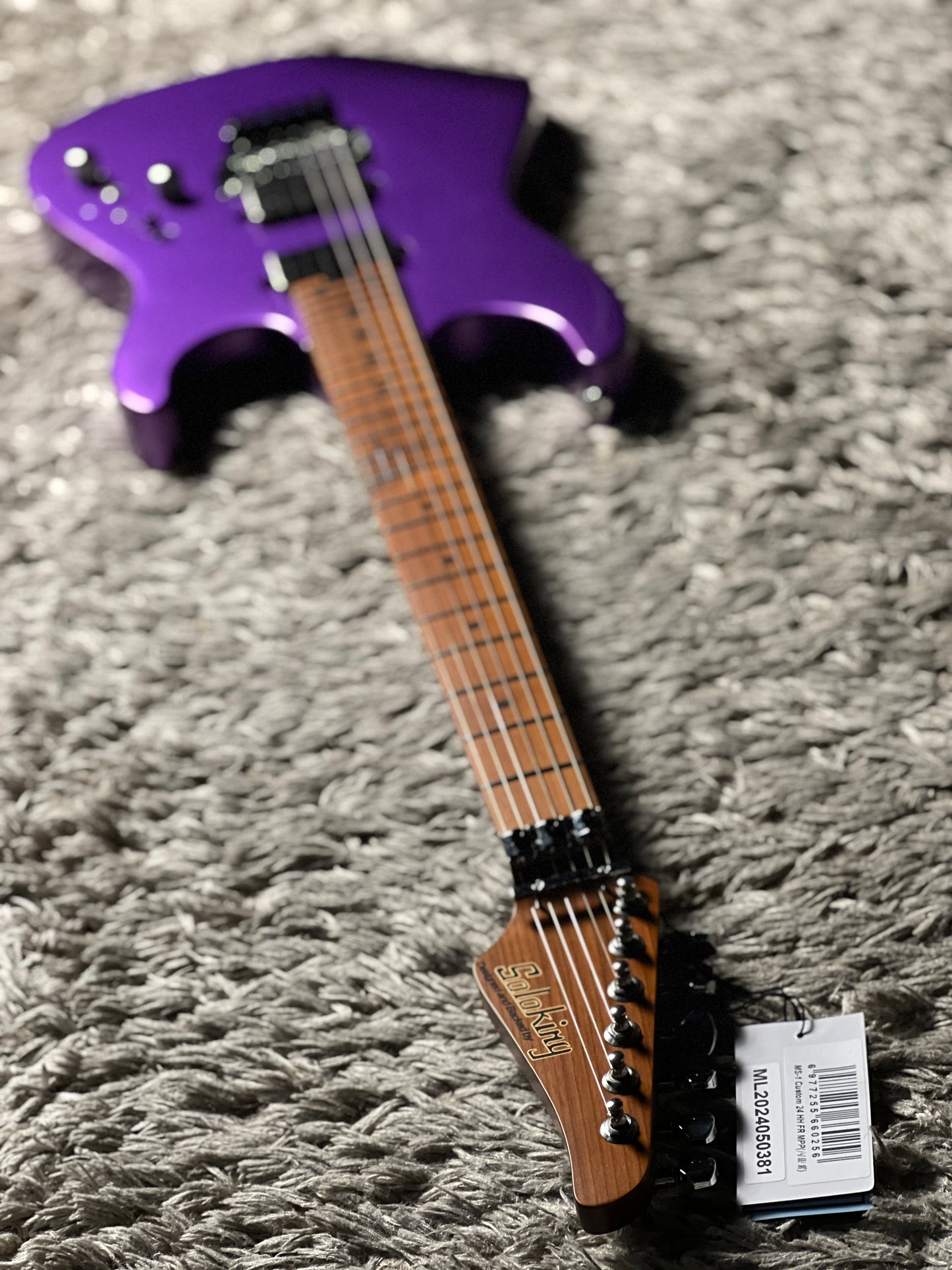 Soloking MS-1 Custom 24 HH FR Flat Top in Deep Purple Nafiri Special Run