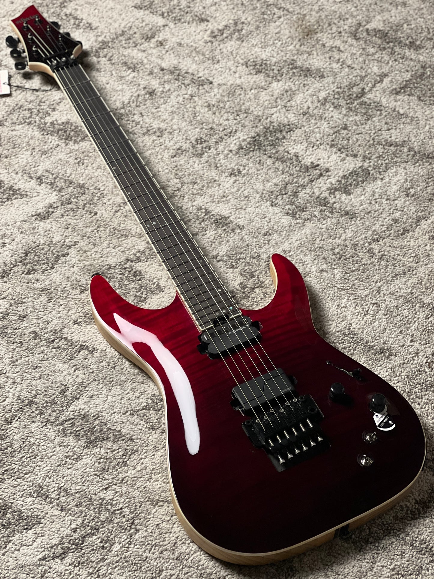 Schecter C-1 FR S SLS Elite in Blood Burst W24111229