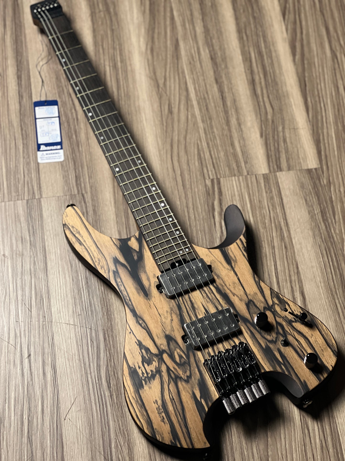 Ibanez Q52PE-NTF Pale Moon Ebony Headless with Bag in Natural Flat