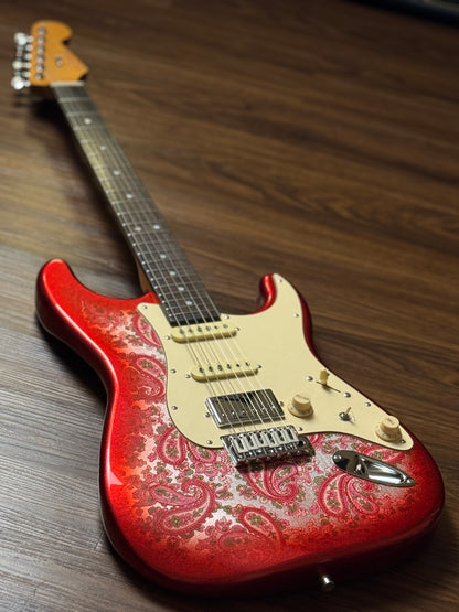 Dhatarattha Classic DST HSS in Pink Paisley with Rosewood FB and Nitrocellulose Lacquer Relic