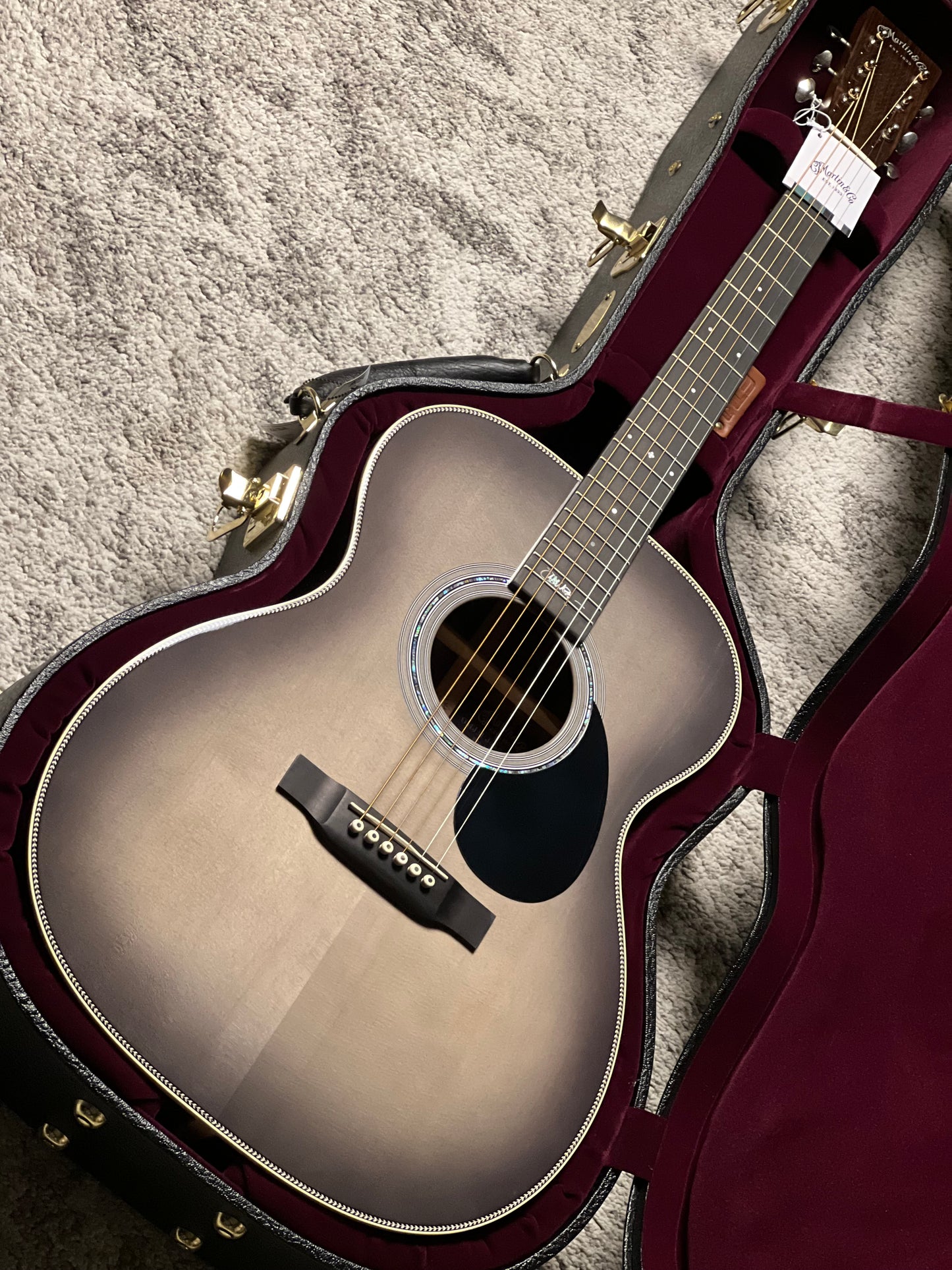 Martin OMJM John Mayer 20Th Anniversary with Platinum Gray Burst #1313