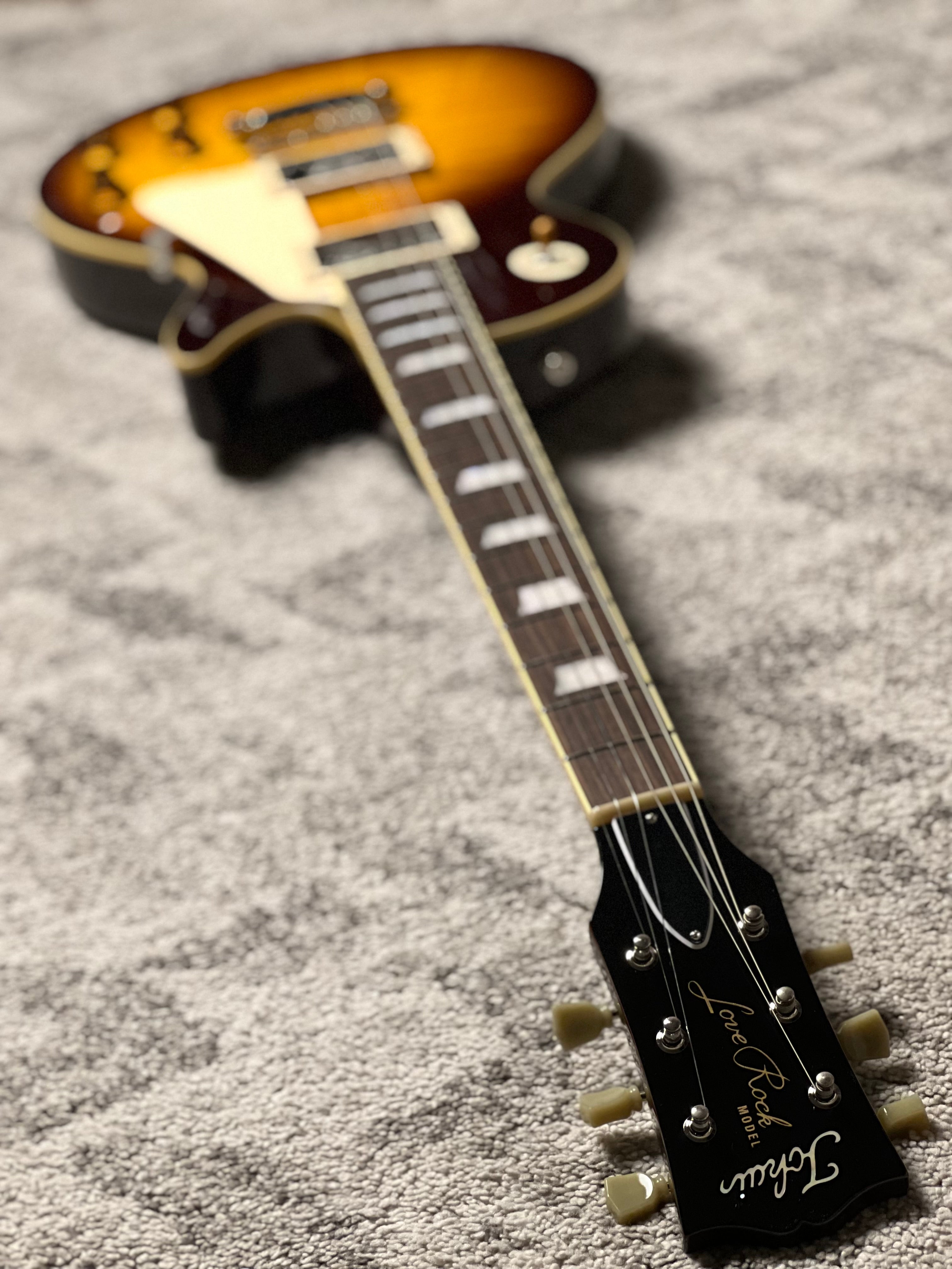 Tokai Love Rock LS-148F BS Vintage Series Japan in Brown Sunburst