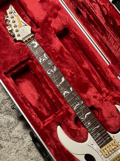 Ibanez Steve Vai Signature PIA Guitar in Stallion White F2515779