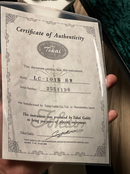 Tokai Love Rock Japan LC-101S in Snow White 2551196