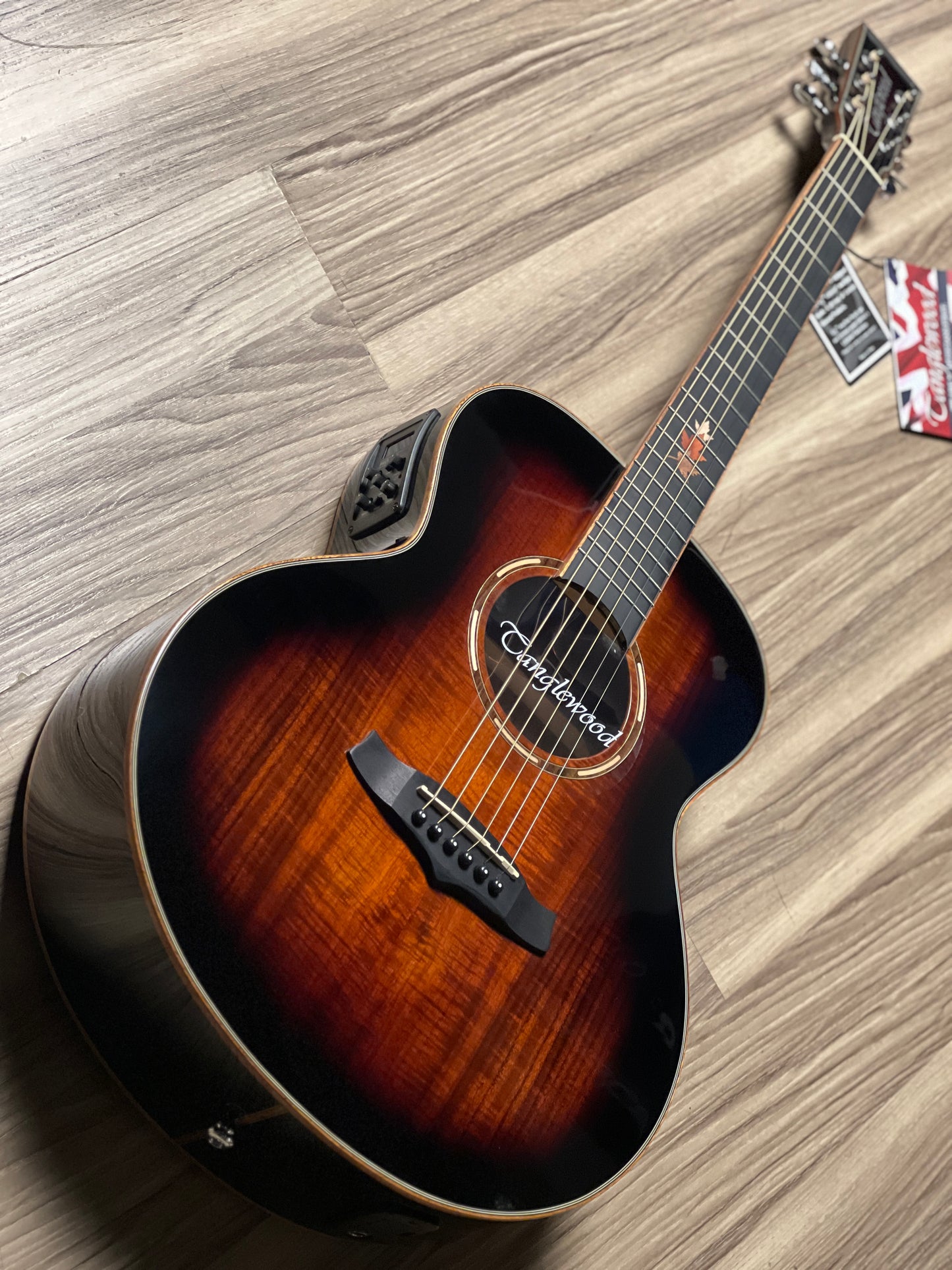 Tanglewood TWX1EK Winterleaf Exotic Mini Top Solid Spruce in Autumn Burst Gloss w/Bag