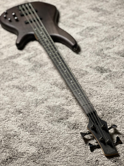 Ibanez Standard SR280E-TKF Electric Bass Guitar in Transparent Black Flat