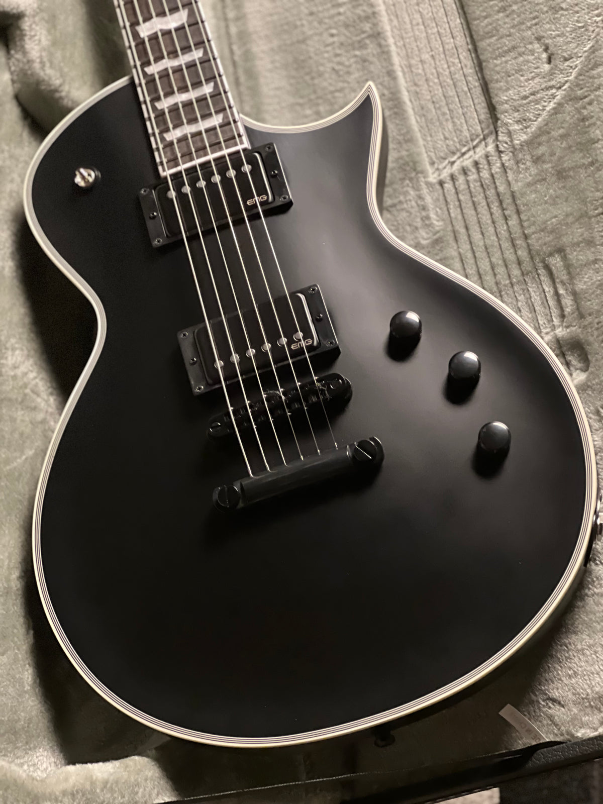 ESP E-II ECLIPSE-EMG in Black Satin ES6094253