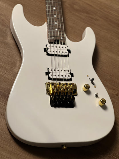Soloking MS-1 Custom 24 HH FR Flat Top in Pearl White with Rosewood FB and Gold Hardware Nafiri Special Run