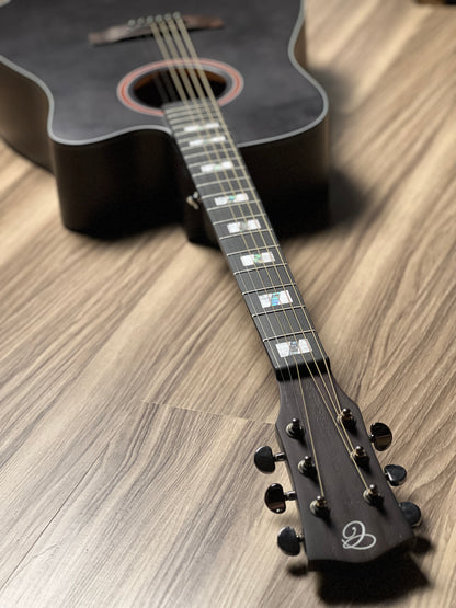 Chard WD68C acoustic electric in Black Satin with Fishman Presys