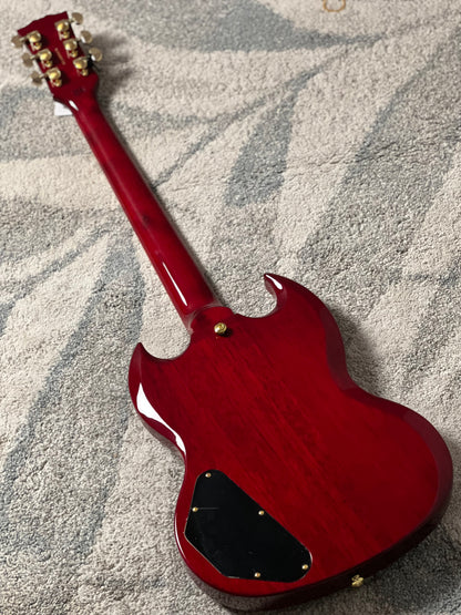 Soloking SG60 MKII in Transparent Red Cherry with Gold Hardware (Altered Headstock)