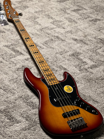 Sire Marcus Miller V5 Alder 5-String Bass Guitar in Tobacco Sunburst