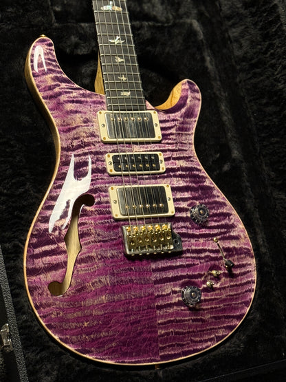 PRS Special 22 Semi-Hollow Wood Library 10-Top Korina Run in Faded Purple Jeans 210324544