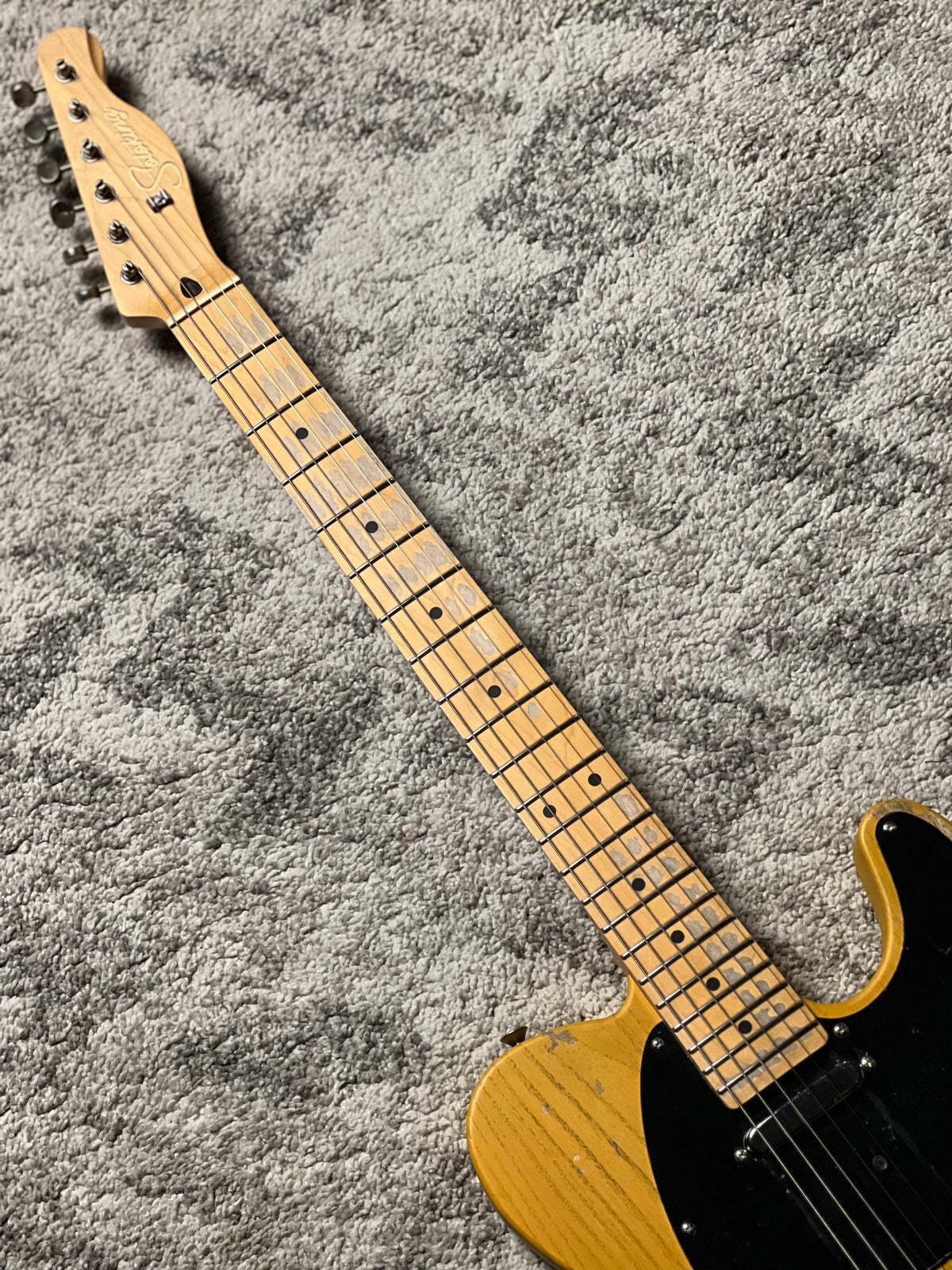 Soloking MT-1 Tribute 50s Relic with maple FB in Butterscotch Blonde