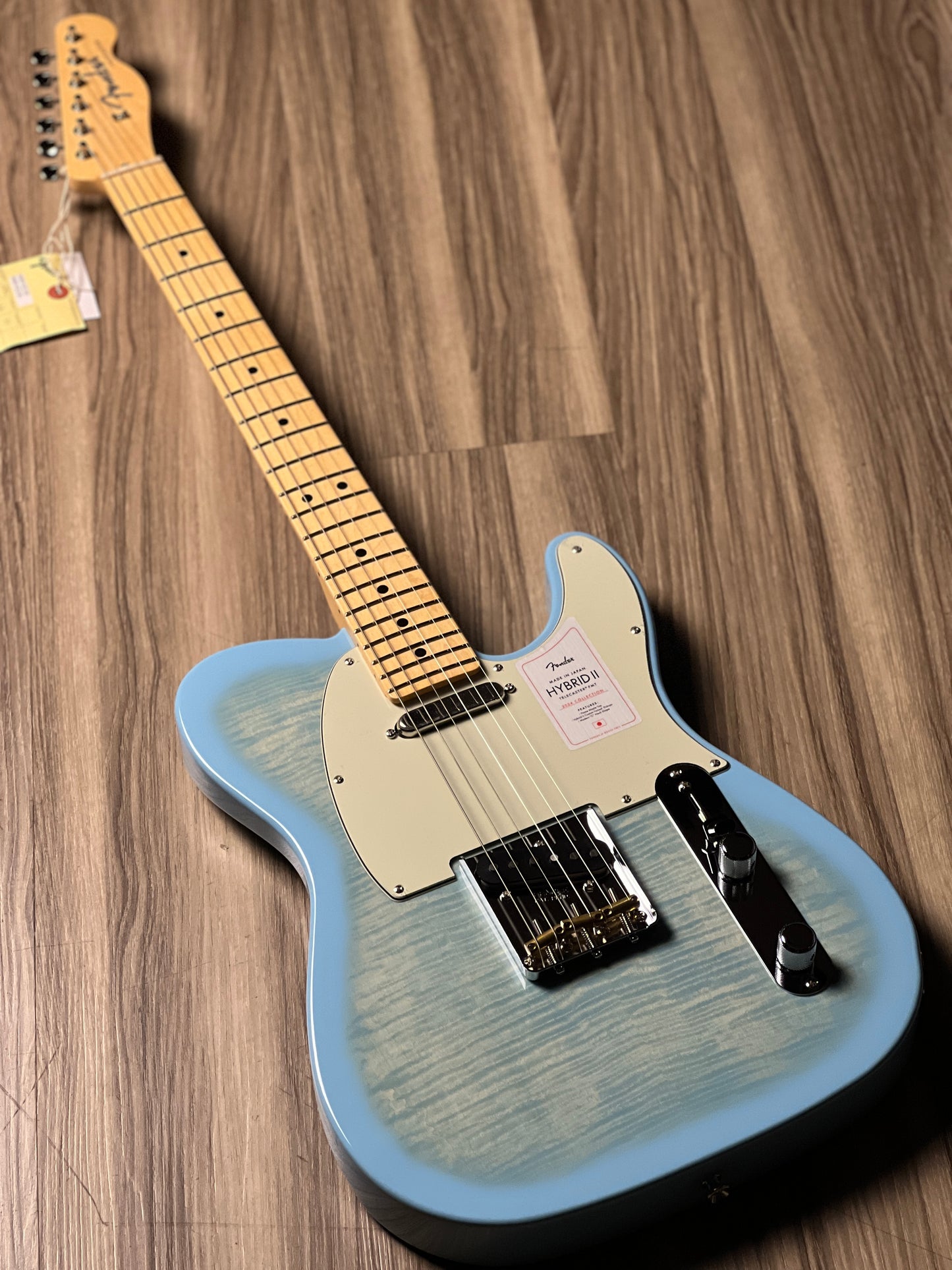 Fender Japan Hybrid II Telecaster With Maple FB In Celeste Blue JD24010486