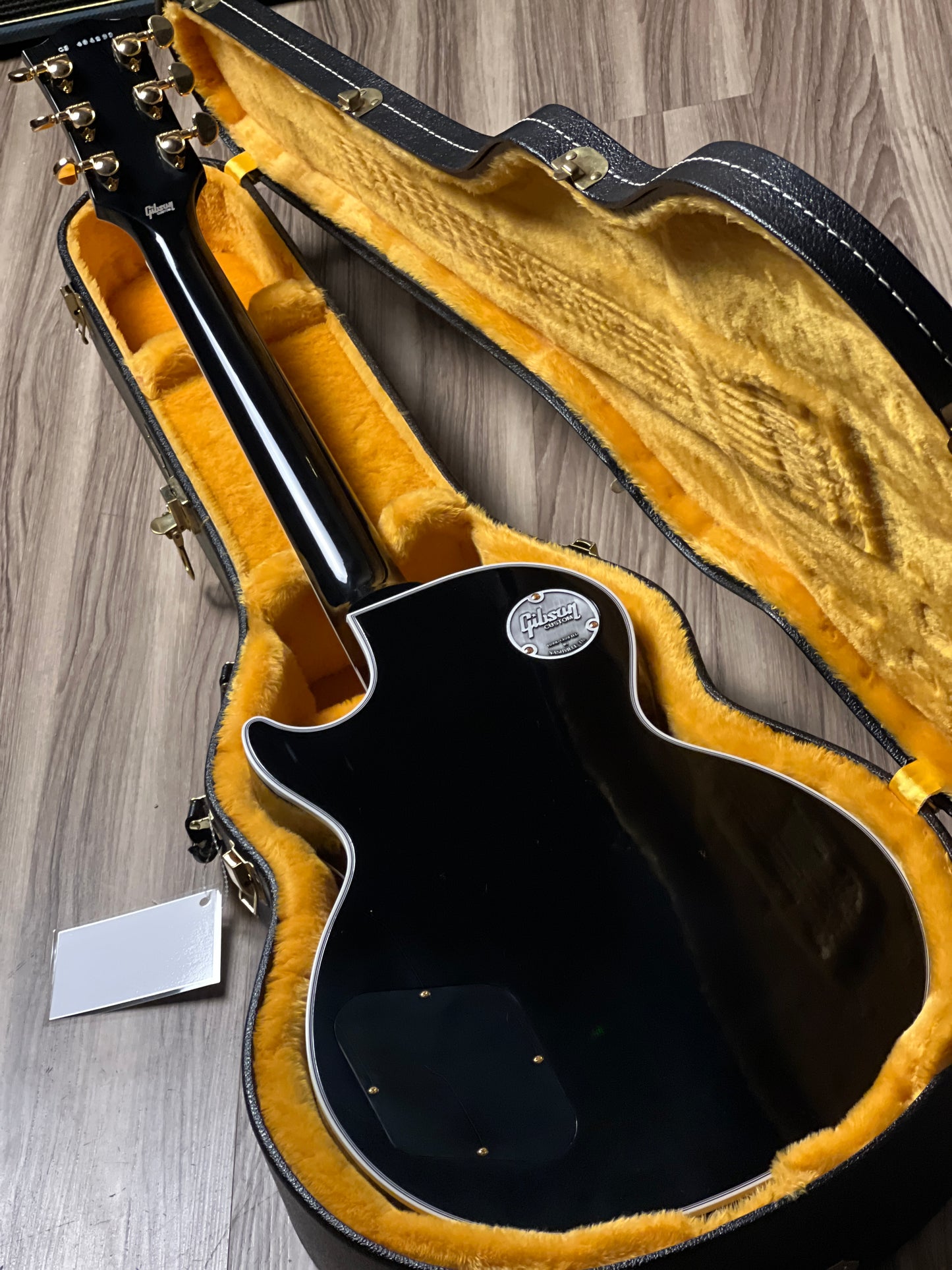 Gibson Les Paul Custom Ebony Fingerboard Gloss Ebony w/ Case CS 404299