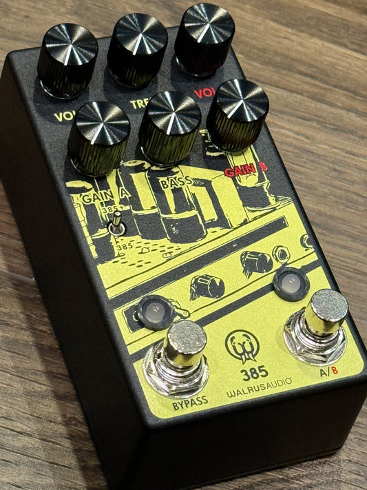 Walrus Audio 385 Overdrive MKII Guitar Effects Pedal in Yellow