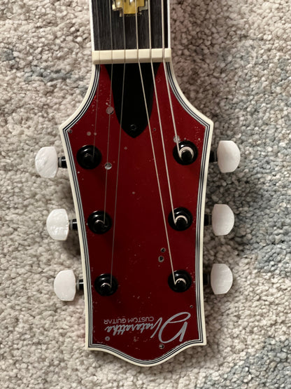 Dhatarattha Custom DLP in Candy Apple Red over Black Paisley