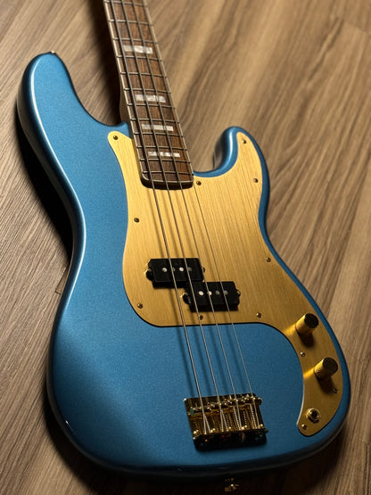 Squier 40th Anniversary Gold Edition Precision Bass in Lake Placid Blue (USED) ISSF22003751