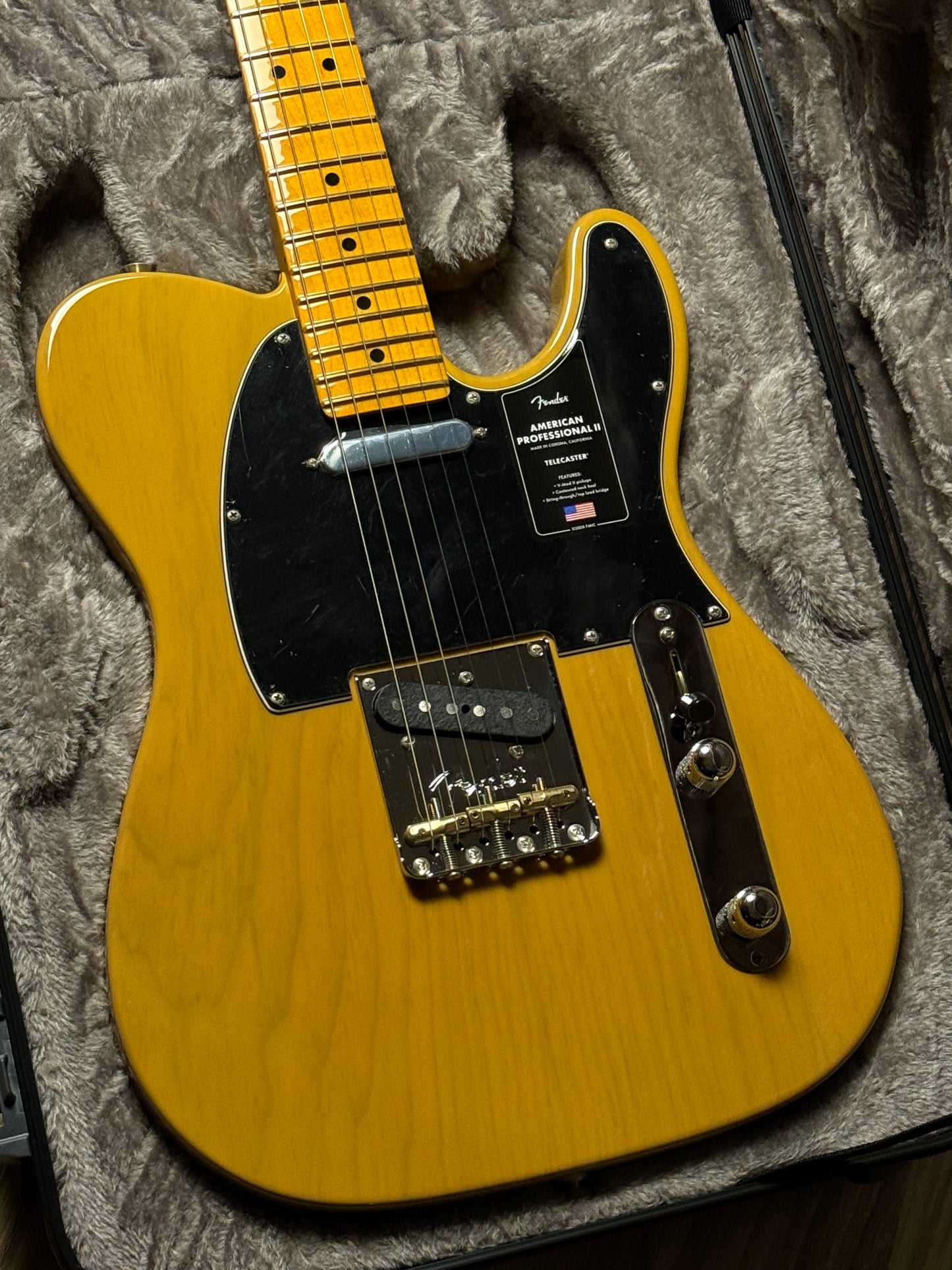 Fender American Professional II Telecaster Maple FB in Butterscotch Blonde US25049706