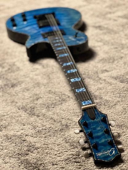 Dhatarattha Custom DLP in Transparent Blue with 5A Quilt Top
